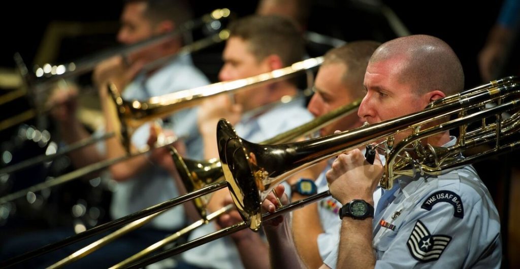 Navy band trombone setcion
