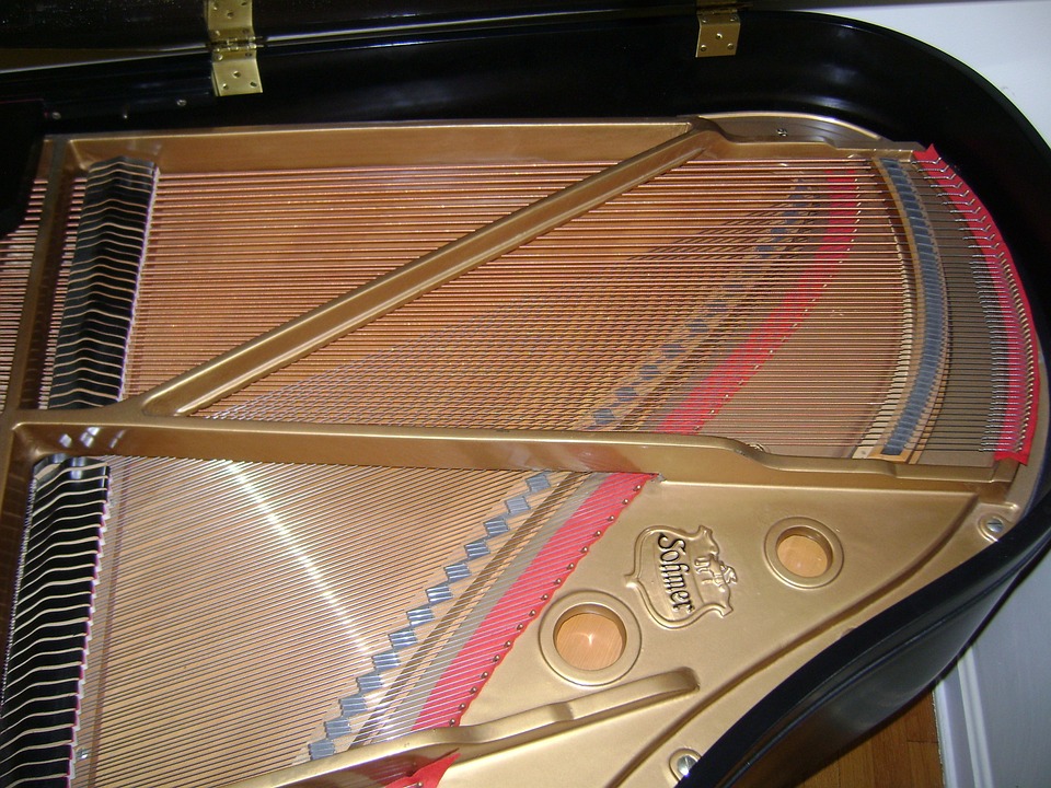 Image of strings in a grand piano