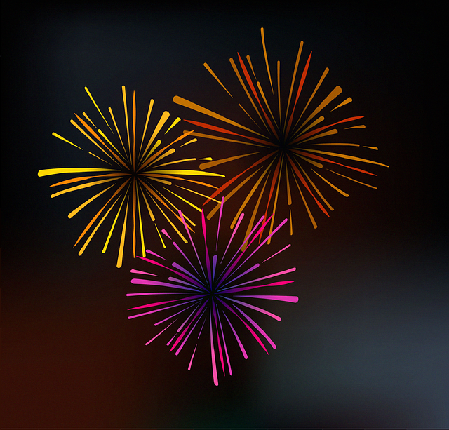 image of fireworks exploding in multiple colors